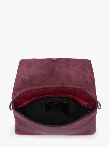 Cross Body Tas Caviar Leder Milano Rood caviar CA22112 ander zicht 2
