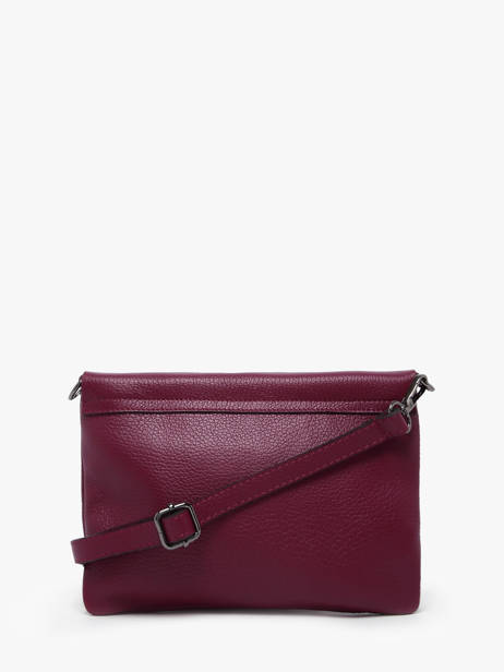 Cross Body Tas Caviar Leder Milano Rood caviar CA22112 ander zicht 3