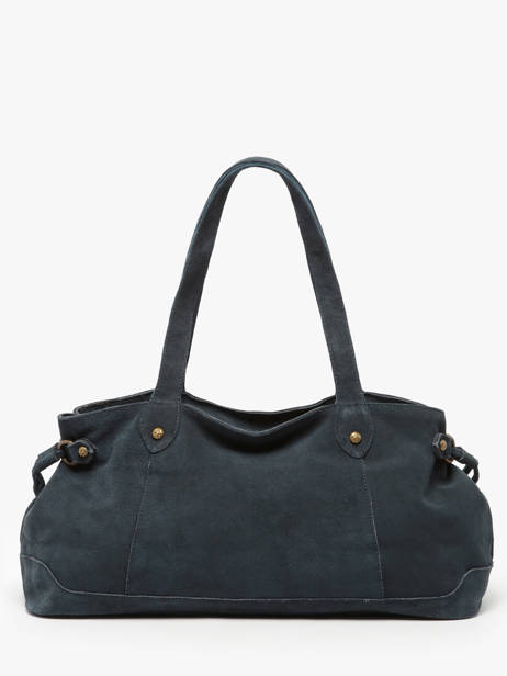 Schoudertas Houston Leder Basilic pepper Blauw houston BHOU80 ander zicht 3