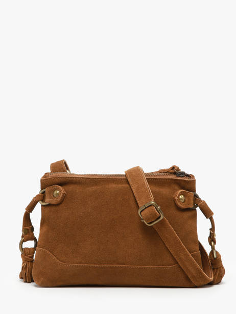 Cross Body Tas Houston Leder Basilic pepper Bruin houston BHOU82 ander zicht 3