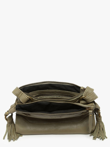 Cross Body Tas Cow Leder Basilic pepper Groen cow BCOW82 ander zicht 3