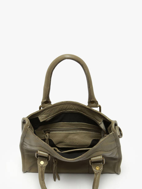 Cross Body Tas Cow Leder Basilic pepper Groen cow BCOW72 ander zicht 3