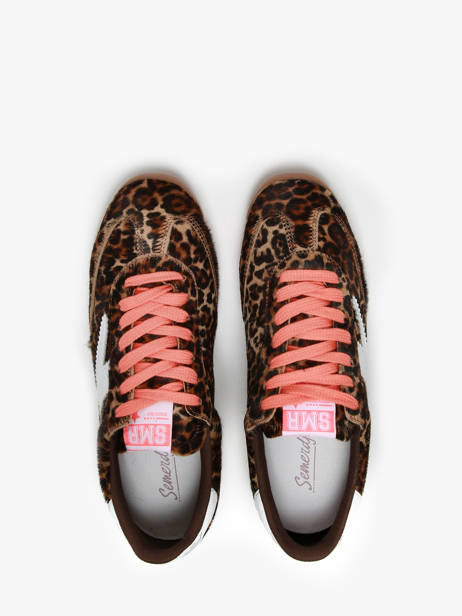 Sneakers Joyce Uit Leder Semerdjian Bruin women JOYCE ander zicht 4