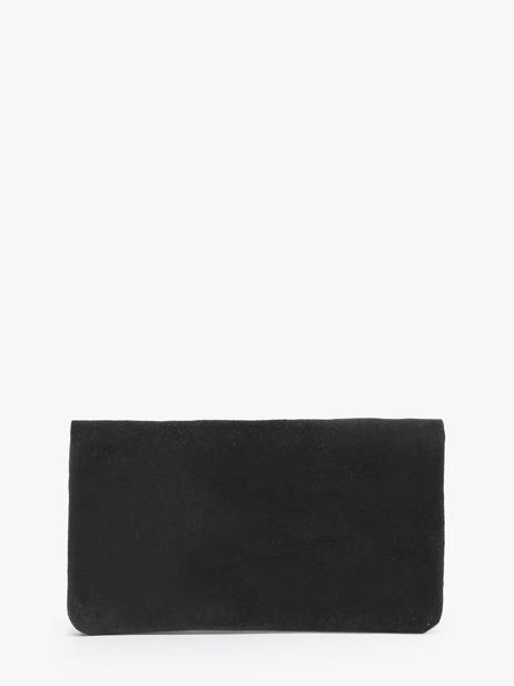 Portemonnee Velvet Leder Milano Zwart velvet VE23113 ander zicht 2