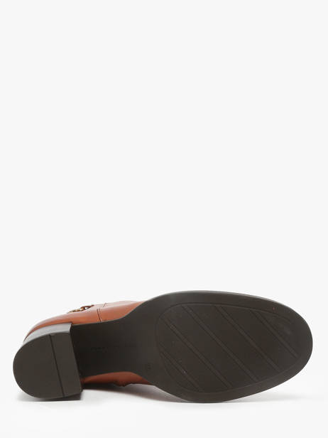 Enkellaarsjes Met Hak Uit Leder Tommy hilfiger Bruin women 8864GOC ander zicht 4