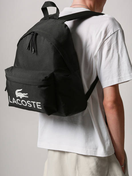 Rugzak Lacoste Zwart zt NU5182ZT ander zicht 1