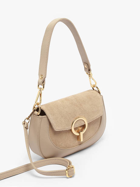 Cross Body Tas Velvet Caviar Leder Milano Beige velvet caviar VC25068 ander zicht 1