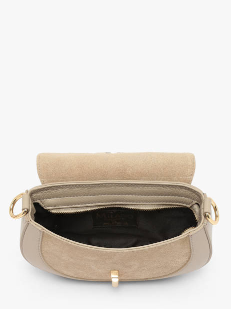 Cross Body Tas Velvet Caviar Leder Milano Beige velvet caviar VC25068 ander zicht 2