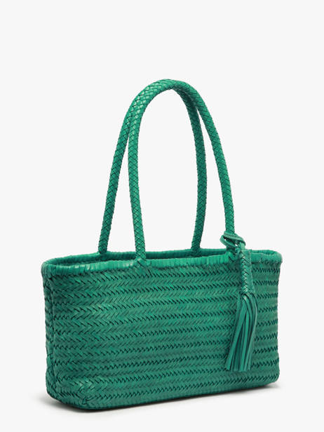 Schoudertas Heritage Leder Biba Groen heritage PER10L ander zicht 1