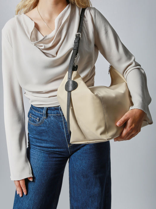 Longchamp Besace longchamp toile Dames Beige