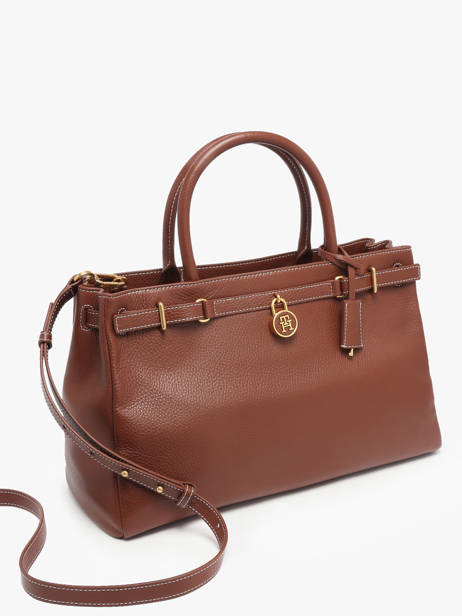 Cross Body Tas American Icon Leder Tommy hilfiger Bruin american icon AW17925 ander zicht 2