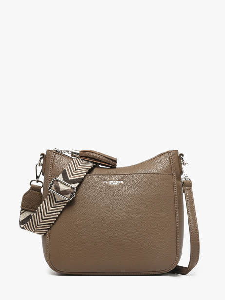 Cross Body Tas Grained Miniprix Bruin grained F8575