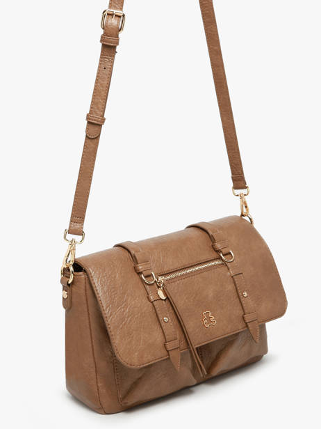 Cross Body Tas Bride Lulu castagnette Bruin bride ZAYANN ander zicht 1