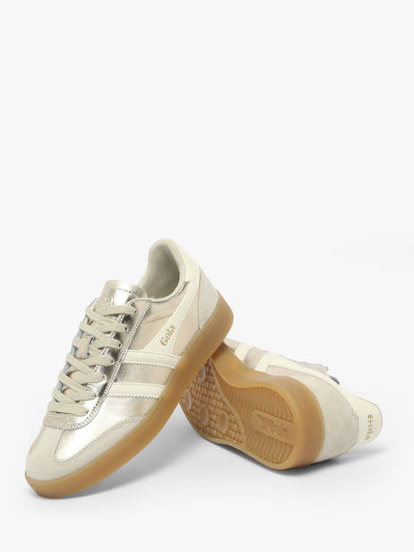 Sneakers Uit Leder Gola Goud accessoires CLB783 ander zicht 2