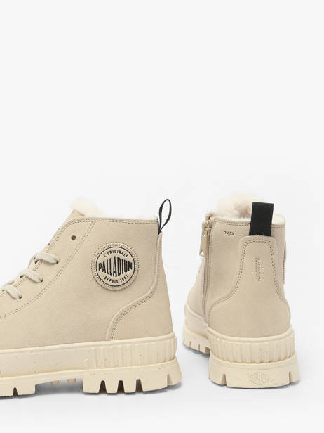Enkellaarsjes Uit Leder Palladium Beige accessoires 74353210 ander zicht 2