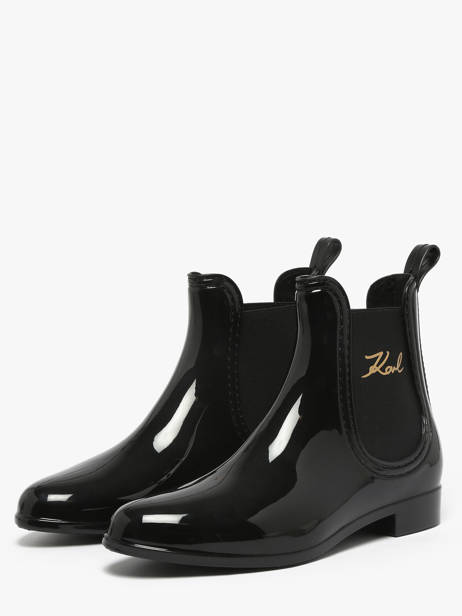 Regen Enkellaarsjes Kalosh Ii Karl lagerfeld Zwart accessoires KL94775 ander zicht 1