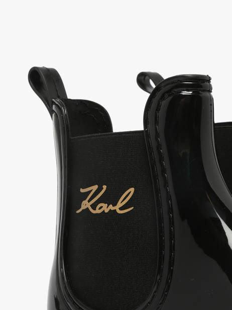 Regen Enkellaarsjes Kalosh Ii Karl lagerfeld Zwart accessoires KL94775 ander zicht 2