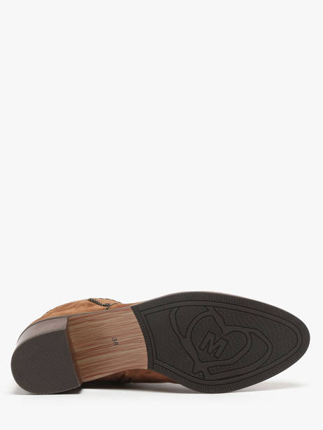 Enkellaarsjes Met Hak Tiglon Uit Leder Mam'zelle Bruin accessoires CSIUY48 ander zicht 4