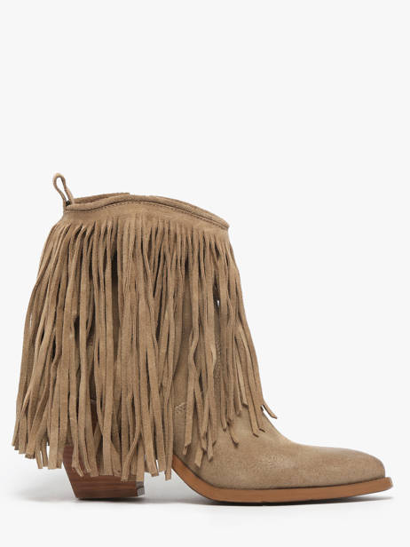 Santiago Laarzen Uit Leder Metisse Beige accessoires XD2125