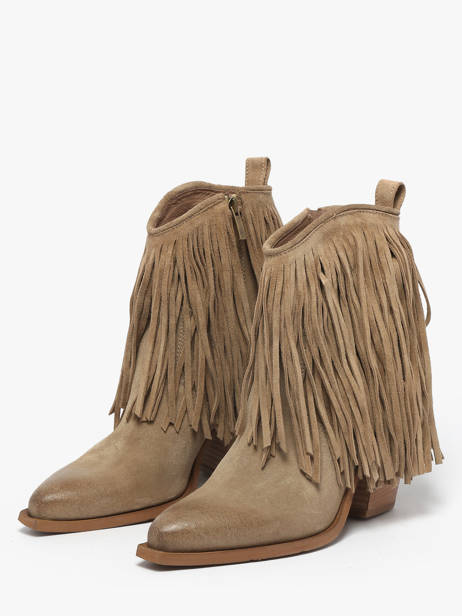 Santiago Laarzen Uit Leder Metisse Beige accessoires XD2125 ander zicht 1