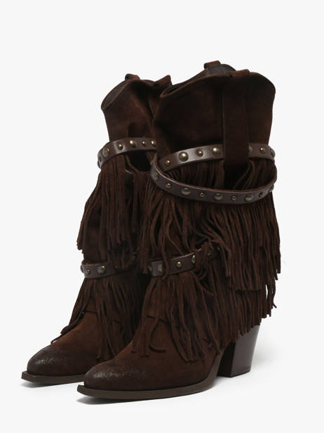 Santiago Laarzen Uit Leder Metisse Bruin accessoires XD2128 ander zicht 1