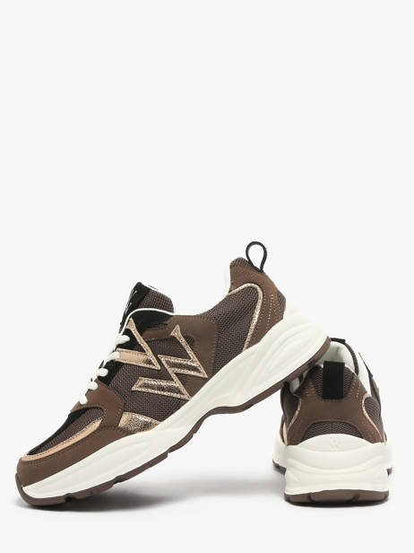 Sneakers Vanessa wu Bruin accessoires BK2811CH ander zicht 2
