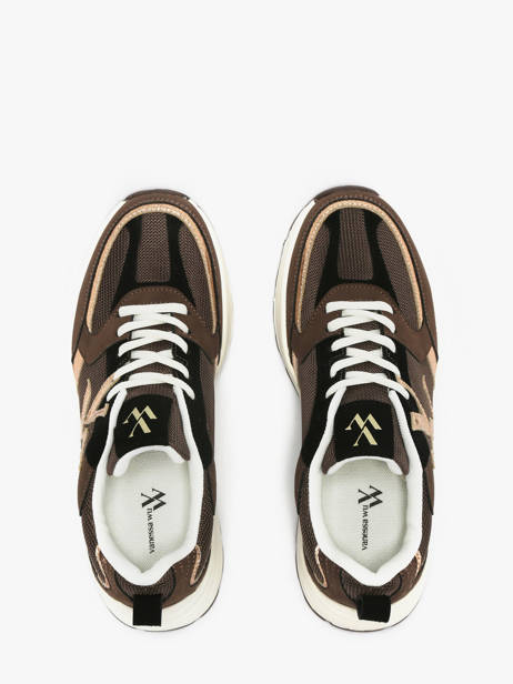 Sneakers Vanessa wu Bruin accessoires BK2811CH ander zicht 3