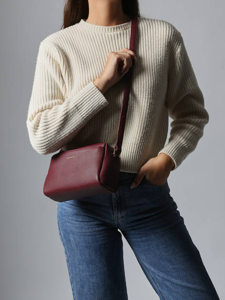 Cross Body Tas Grained Miniprix Rood grained KJ62069 ander zicht 1