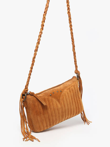 Cross Body Tas Jane Leder Pieces Bruin jane 17160059 ander zicht 2