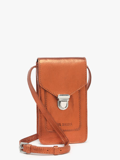 Telefoontas Ginger Leder Paul marius Bruin ginger TELEPGIN ander zicht 1