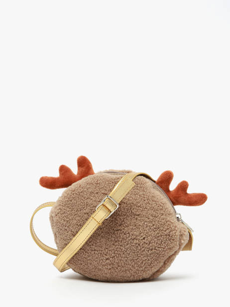 Kids Cross Body Tas Rudolf Rendier Le voyage en panier Bruin kids AHP303 ander zicht 3