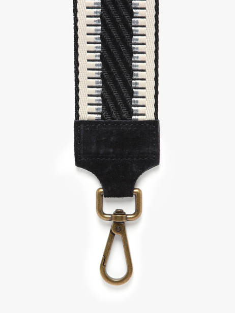 Schouderriem Milano Zwart velvet VE25LIOV ander zicht 1