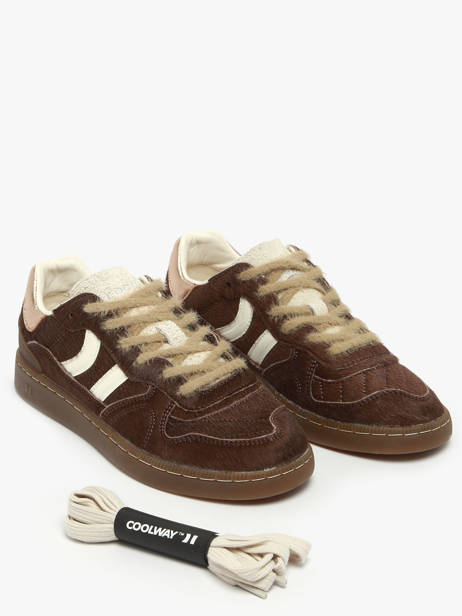 Sneakers Uit Leder Coolway Bruin accessoires 7623298 ander zicht 1