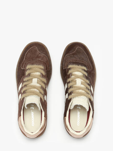 Sneakers Uit Leder Coolway Bruin accessoires 7623298 ander zicht 3