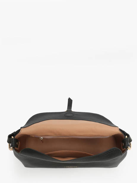 Schoudertas Dune Gaia Leder Lancaster Zwart dune gaia 104 ander zicht 2
