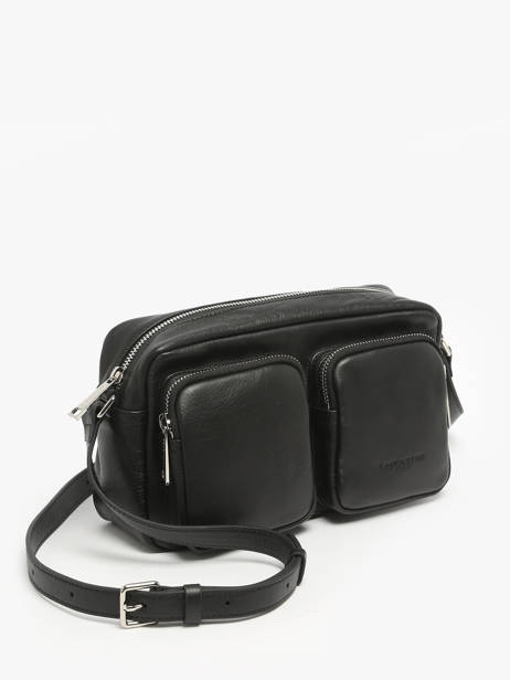 Cross Body Tas Soft Caramella Leder Lancaster Zwart soft caramella 6 ander zicht 1
