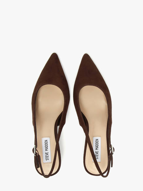 Pumps Met Naaldhak Uit Leder Steve madden Bruin accessoires 11003902 ander zicht 3