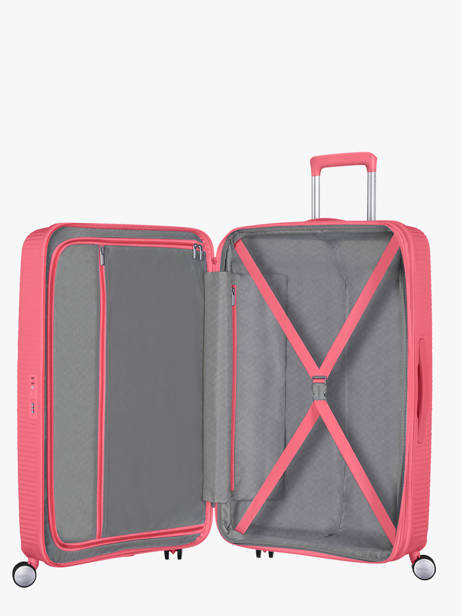 Harde Reiskoffer M Soundbox American tourister Roze soundbox 32G003 ander zicht 3