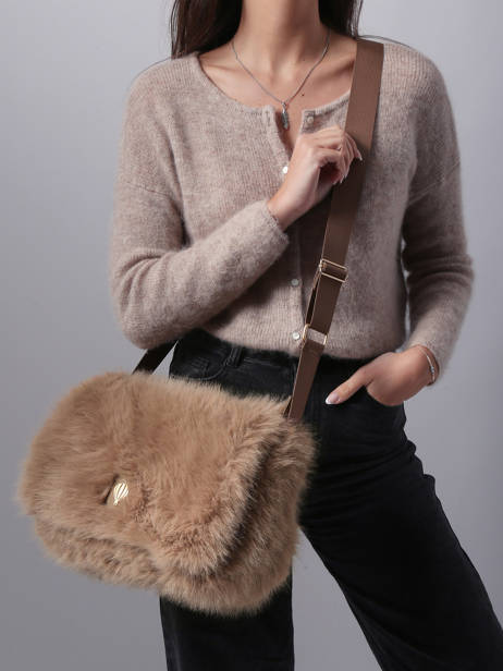 Cross Body Tas Doudou Le voyage en panier Bruin doudou AHP266 ander zicht 1