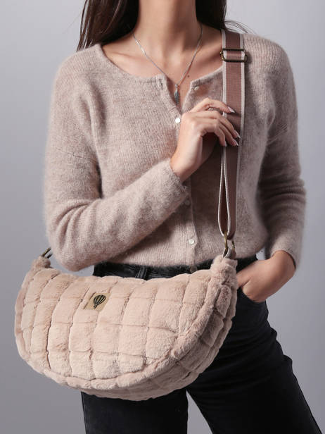 Cross Body Tas Quadri Le voyage en panier Bruin quadri AHP269 ander zicht 1