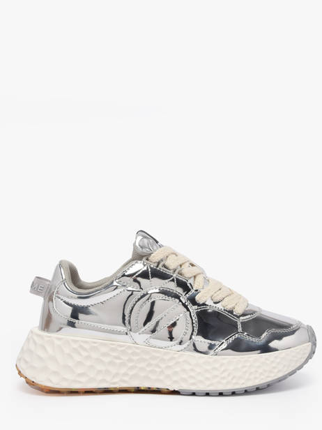 Sneakers Carter Jogger Uit Leder No name Zilver women VEMI01AL