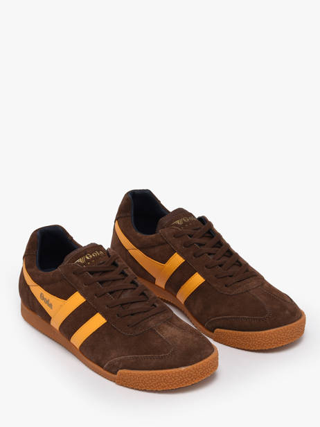 Sneakers Harrier Uit Leder Gola Bruin men CMA192 ander zicht 1