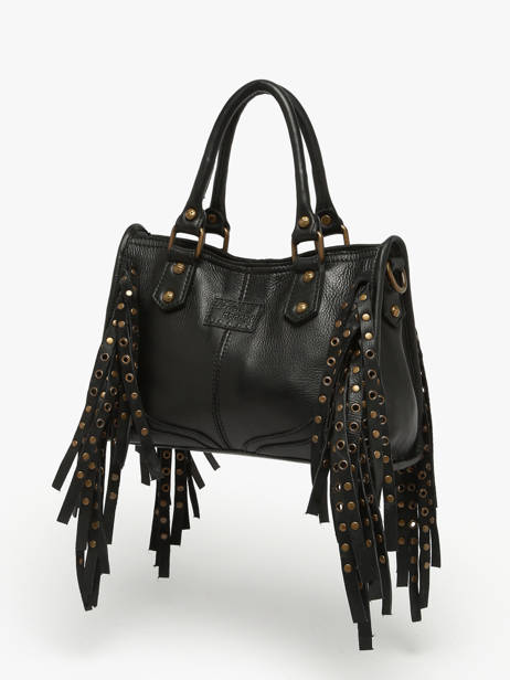 Cross Body Tas Dakota Eyelet Leder Basilic pepper Zwart dakota eyelet BDAE72 ander zicht 1