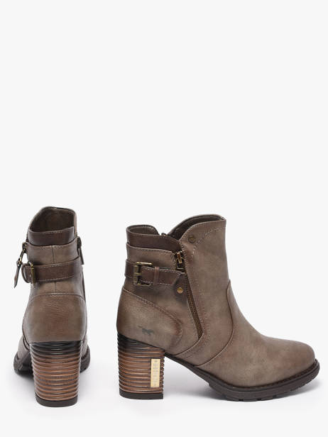 Enkellaarsjes Met Hak Mustang Grijs women M0182004 ander zicht 2