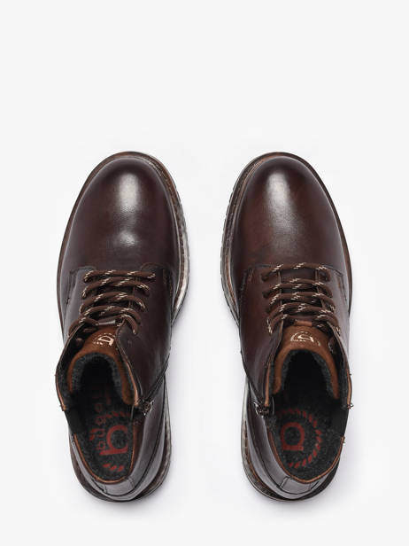 Enkellaarzen Uit Leder Bugatti Bruin men 10006000 ander zicht 3