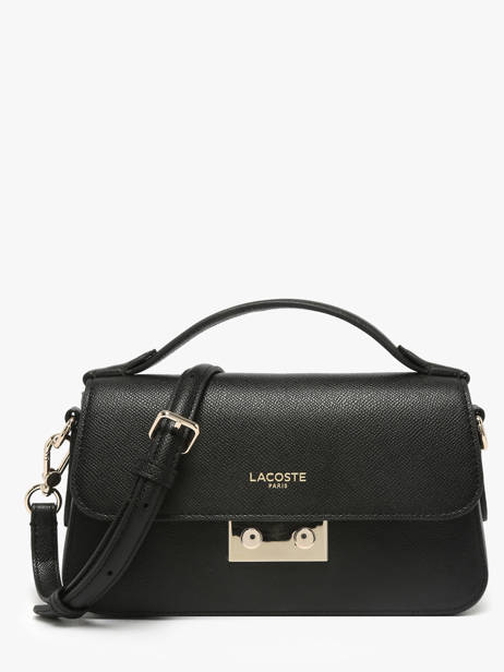 Cross Body Tas Champs Elysee Leder Lacoste Zwart champs elysee NF5099PH