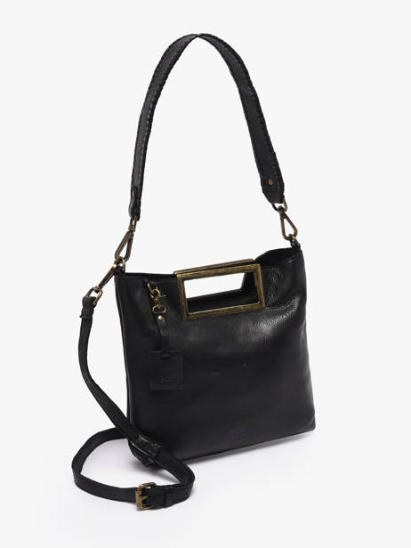 Cross Body Tas Heritage Leder Biba Zwart heritage CAP3L ander zicht 2