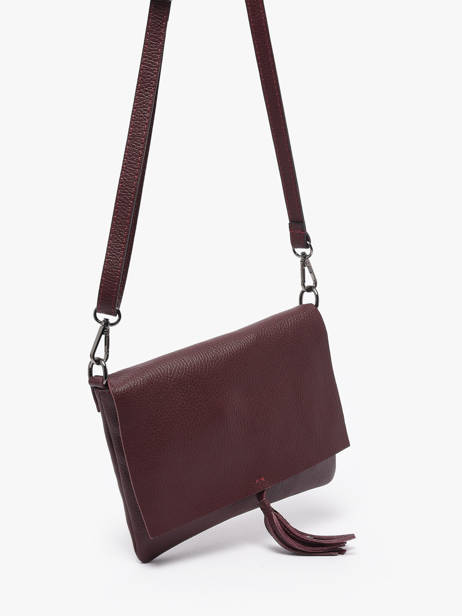 Cross Body Tas Caviar Leder Milano Rood caviar CA22112 ander zicht 1