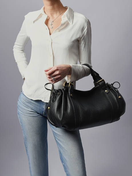 Schoudertas D Light Leder Gerard darel Zwart d light DCS01440 ander zicht 1