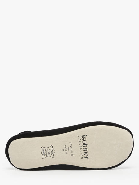 Pantoffels Isotoner Zwart women 95810 ander zicht 4